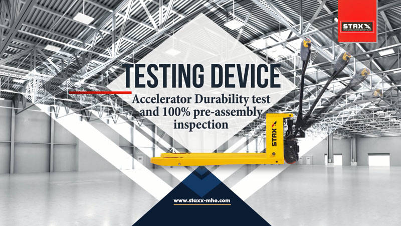 Lithium Pallet Stacker Truck Accelerator Durability Test