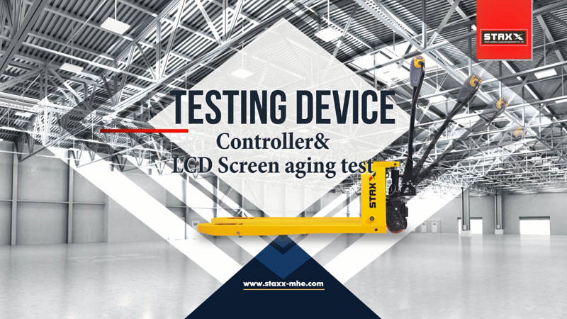 Automatic pallet stackers controller & LCD screen aging test