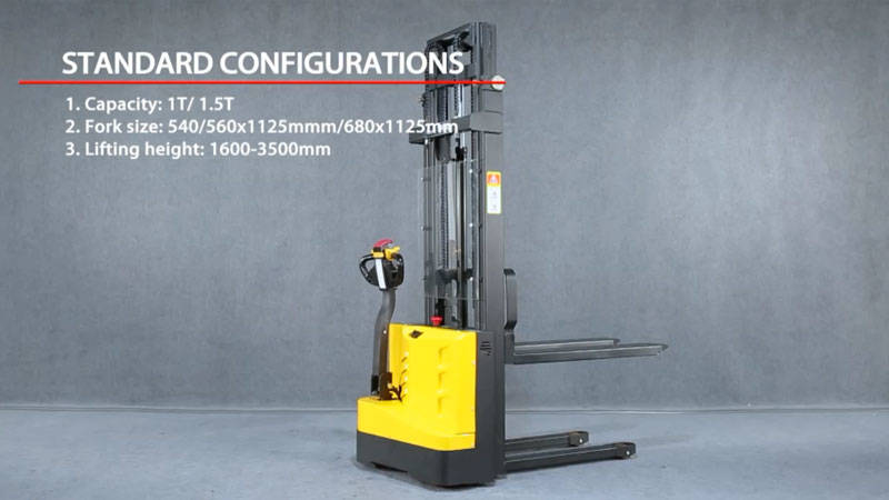 Intelligent Light Duty Motorized Pallet Stackers WS-ei