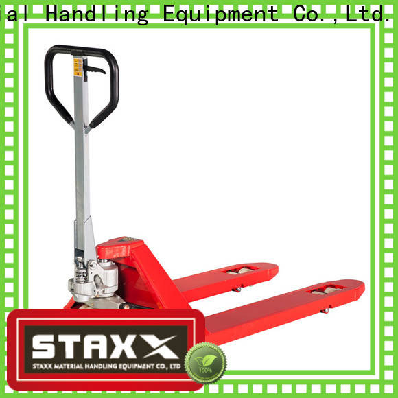 Staxx pallet trucks semi electric scissor lift ehls pallet truck hand factory for warehouse