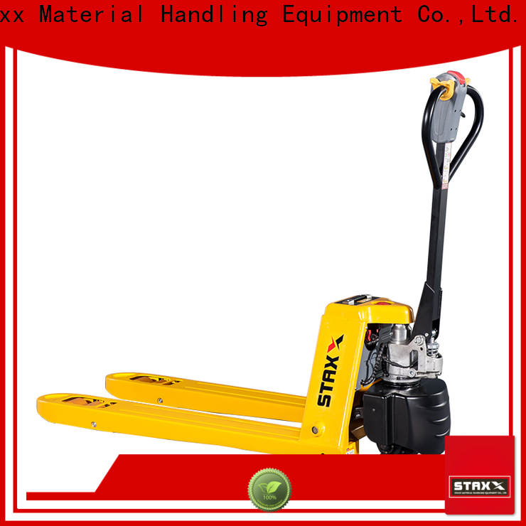 Staxx semi stand on electric pallet jack factory for rent