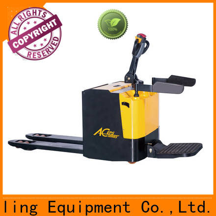 Top motorised pump truck full for business for warehouse