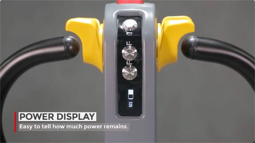 STAXX Lithium pallet truck with Ergonomic handle and smart display technology