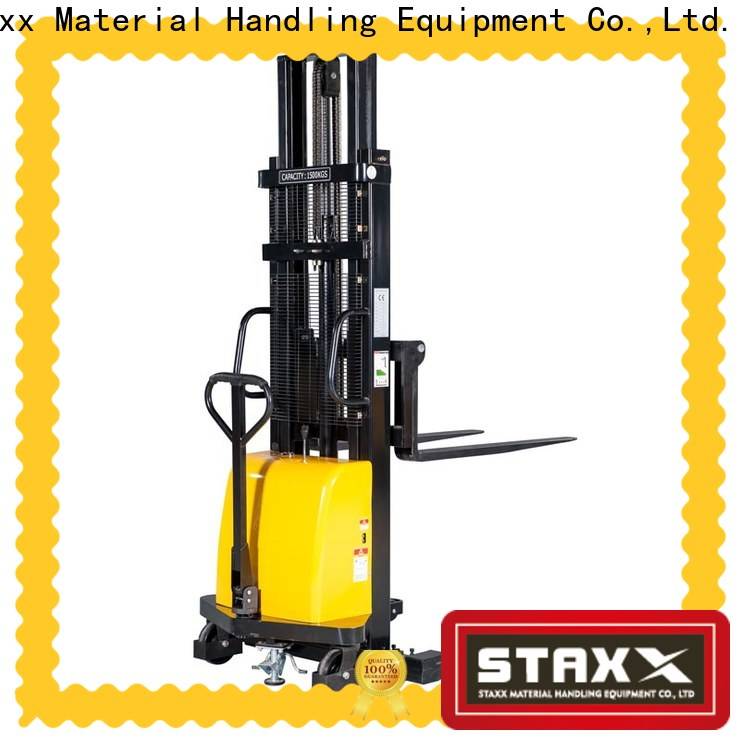 Top Staxx warehouse stacker forklift semielectric Supply for rent