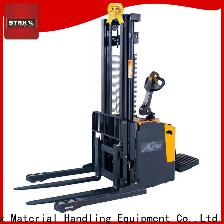 New Staxx electric pallet stacker truck Suppliers