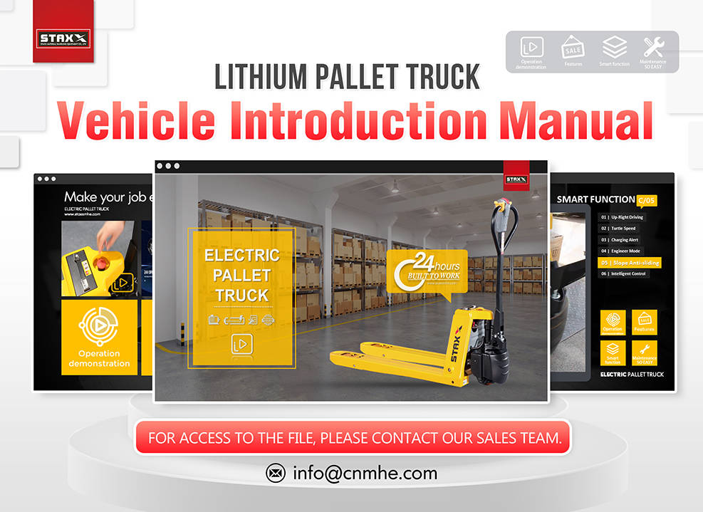 STAXX Launched Sales Manual of Lithium Battery Pallet Truck