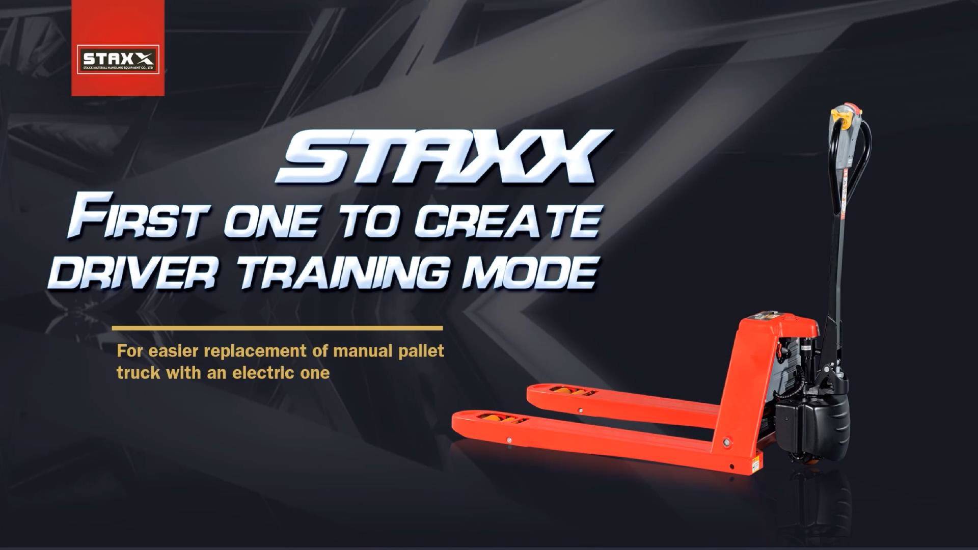 First one lithium pallet truck with driver training mode